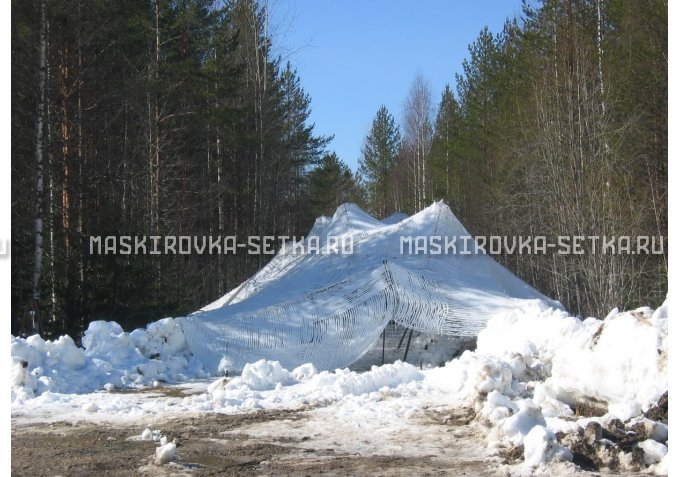 Маскировочная сеть Снег 3х6 м без антипирена – купить по цене 4400 руб. в интернет-магазине в городе Набережные Челны картинка 3