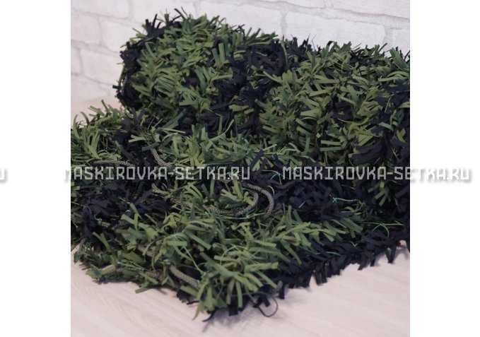 Маскировочная сеть Зеленя 2х3 м (зелено-черная) – купить по цене 3200 руб. в интернет-магазине в городе Набережные Челны картинка 4